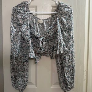 altar’d state floral tie top XS